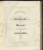 Mandoline: Sérénade pour piano.